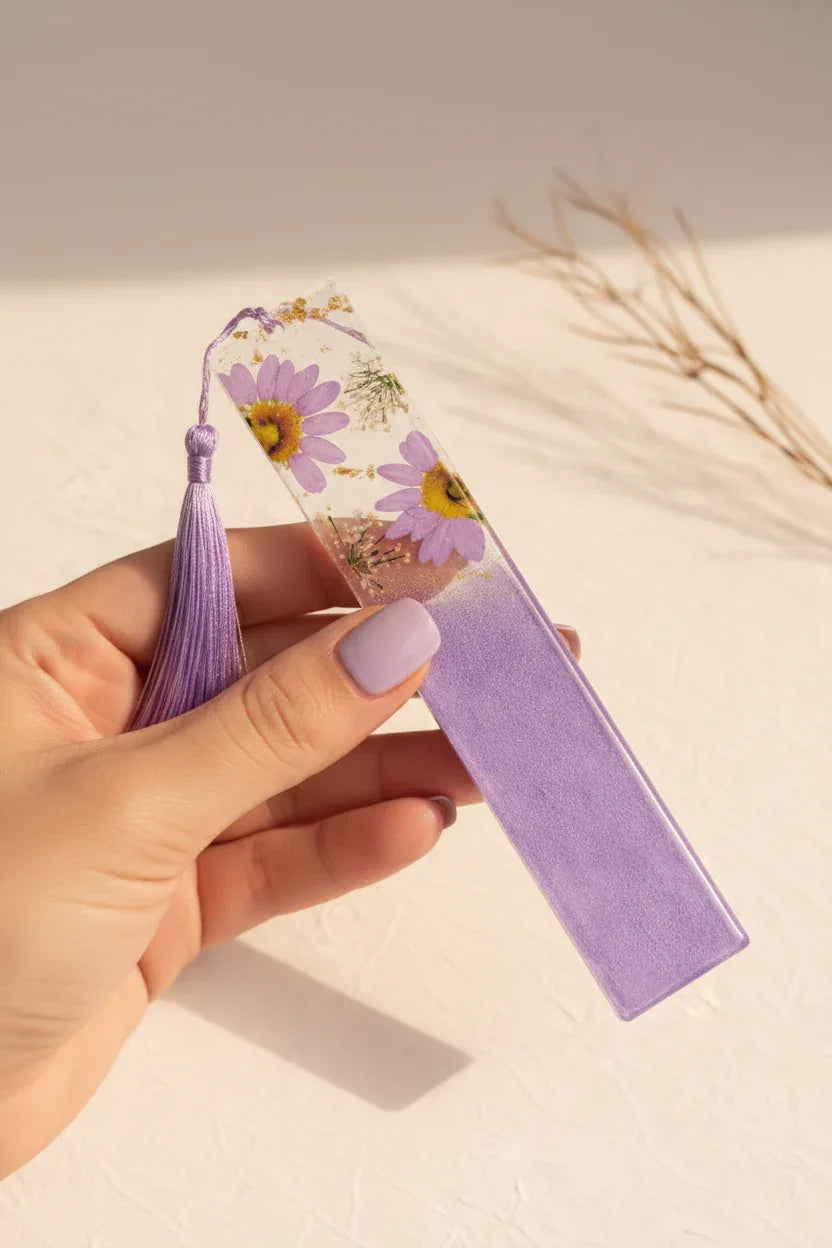 Guardapáginas Flores Moradas - 🇪🇸 Family Epoxy 🇪🇸