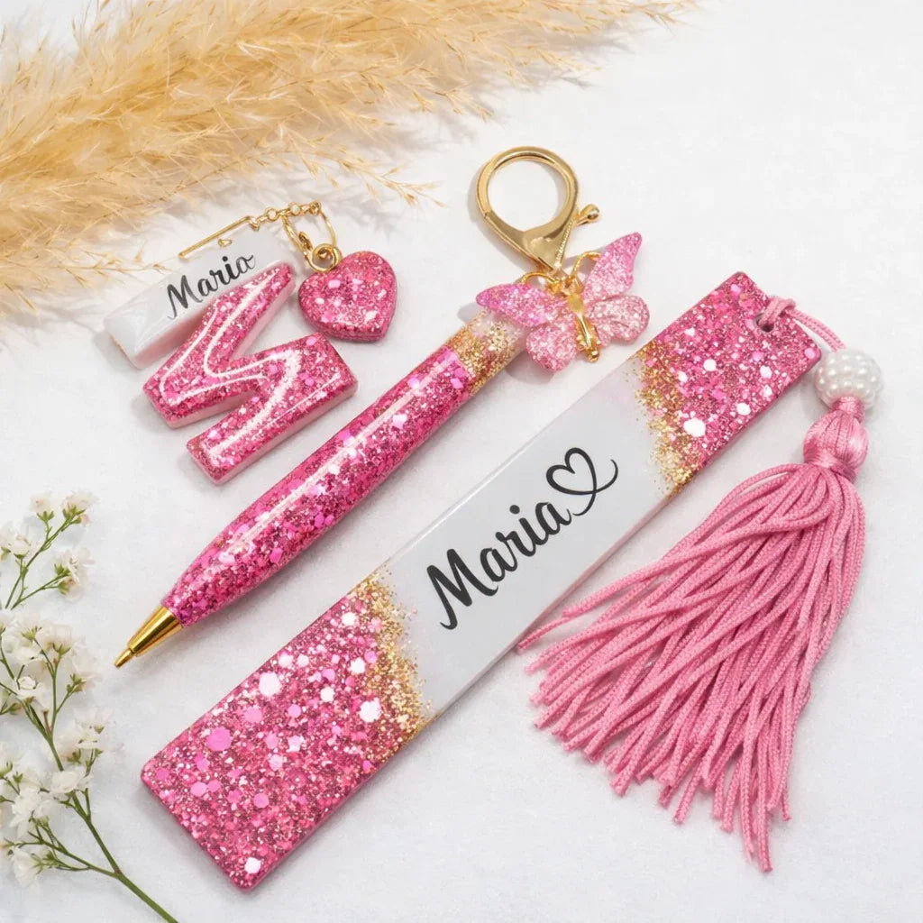 🎁 Pack Edición Limitada - Letra + Bolígrafo + Guardapáginas Personalizados - 🇪🇸 Family Epoxy 🇪🇸