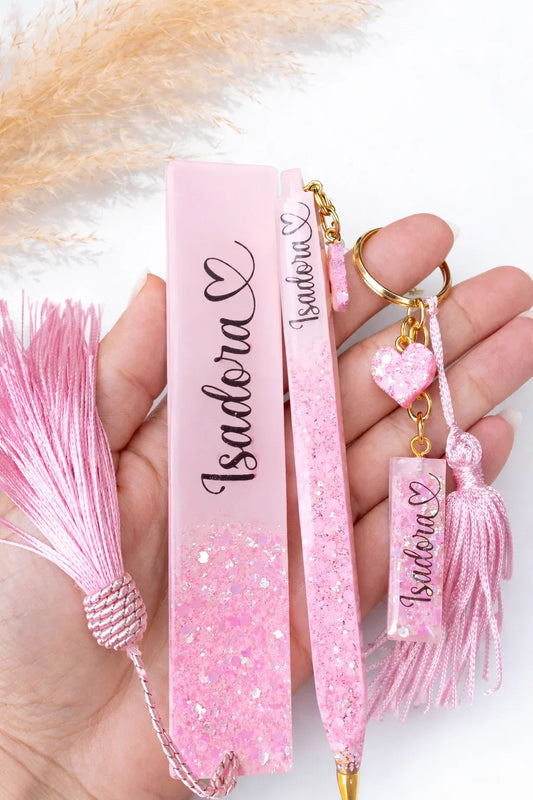 🎁 Pack Edición Limitada - Letra + Bolígrafo + Guardapáginas Personalizados - 🇪🇸 Family Epoxy 🇪🇸