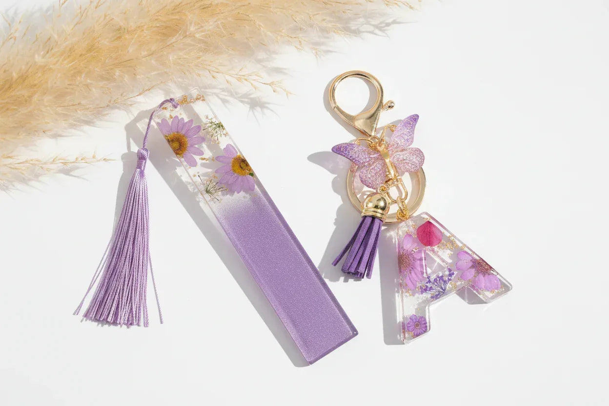 Pack Letra - Llavero + Guardapáginas - 🇪🇸 Family Epoxy 🇪🇸