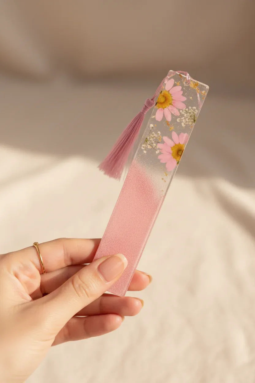 Guardapáginas Flores Rosas - 🇪🇸 Family Epoxy 🇪🇸