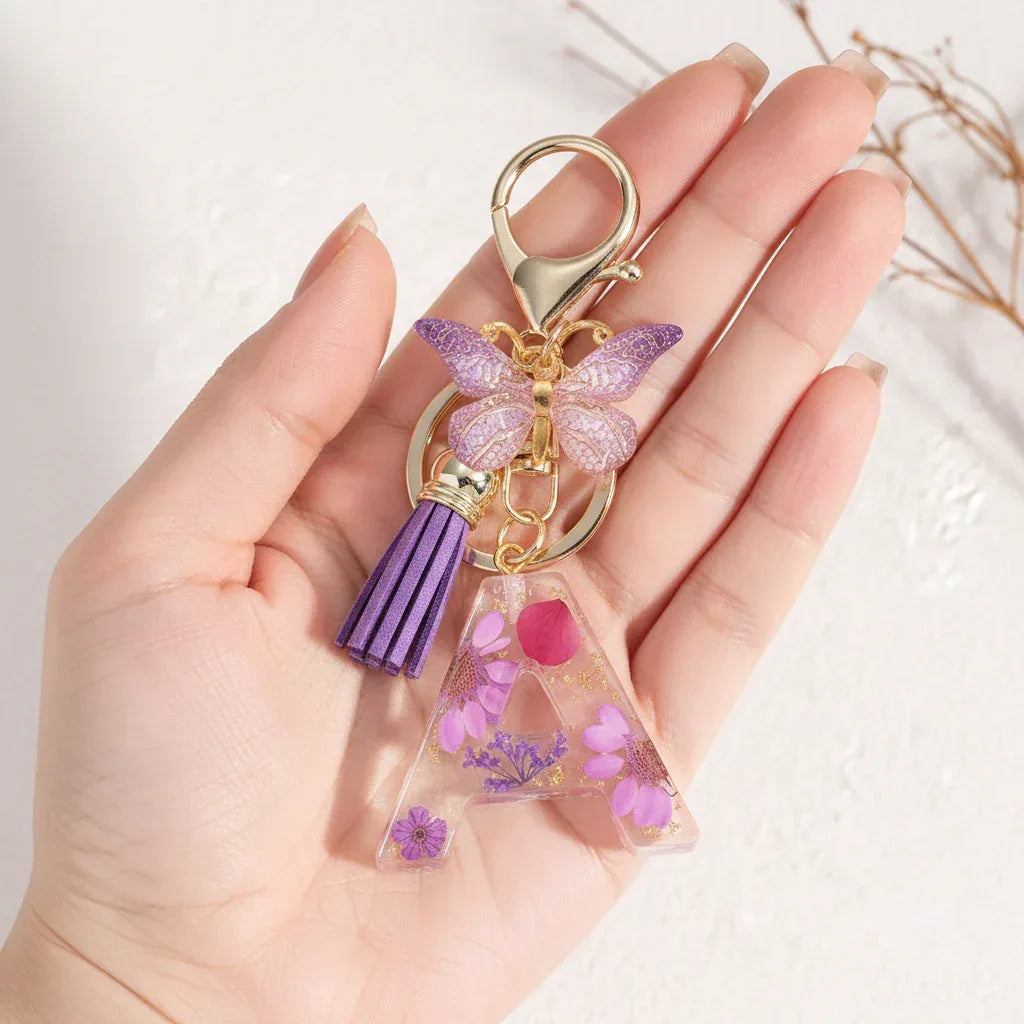 Llavero Flores Moradas - 🇪🇸 Family Epoxy 🇪🇸