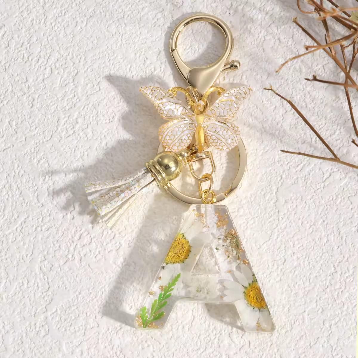 Llavero Flores Blancas - 🇪🇸 Family Epoxy 🇪🇸