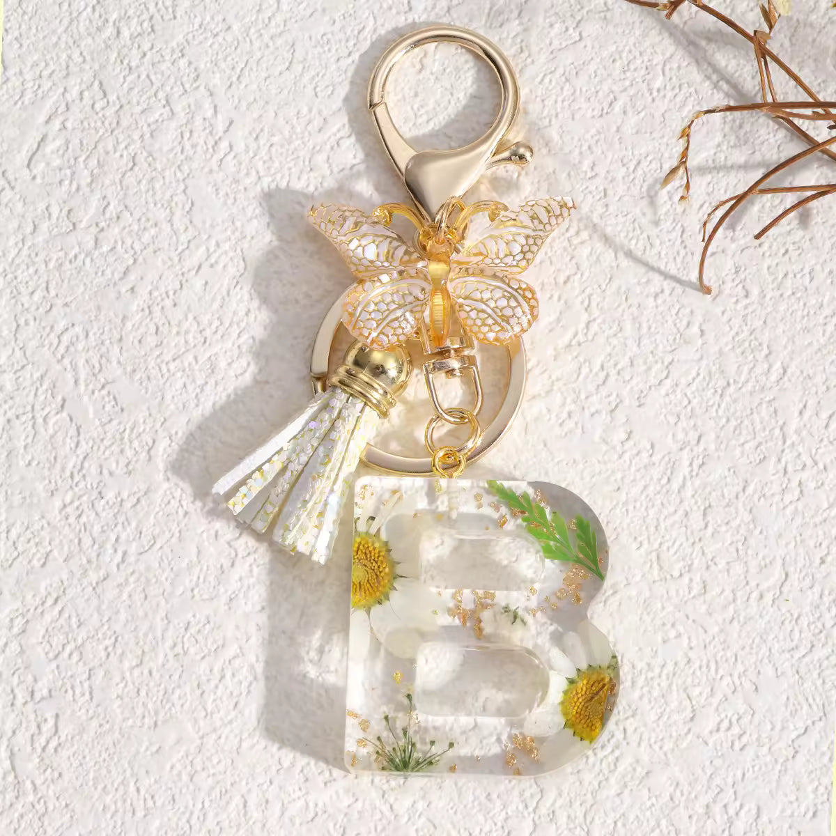 Llavero Flores Blancas - 🇪🇸 Family Epoxy 🇪🇸