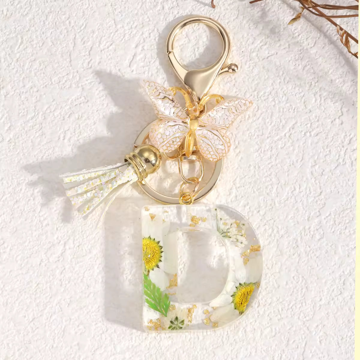 Llavero Flores Blancas - 🇪🇸 Family Epoxy 🇪🇸