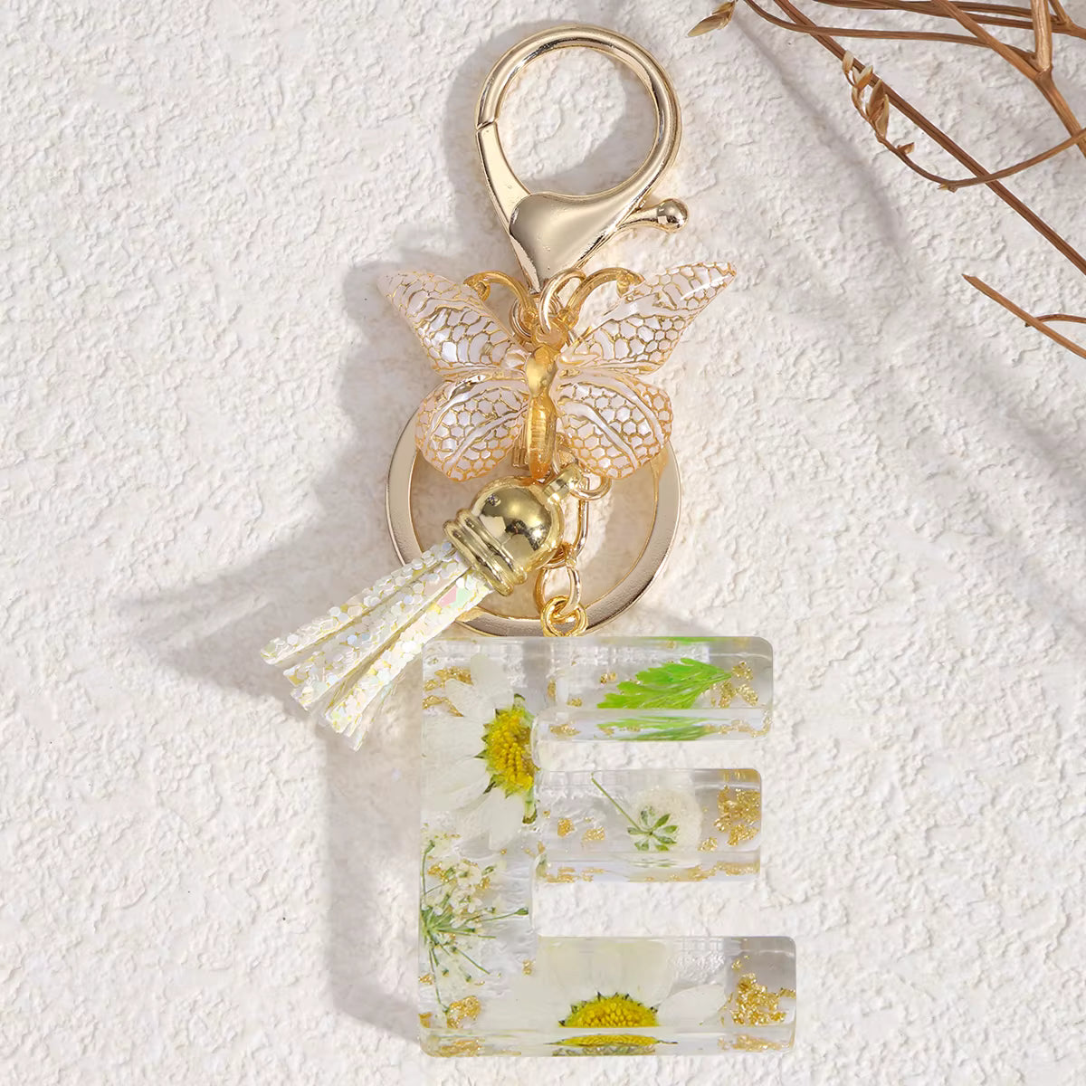 Llavero Flores Blancas - 🇪🇸 Family Epoxy 🇪🇸