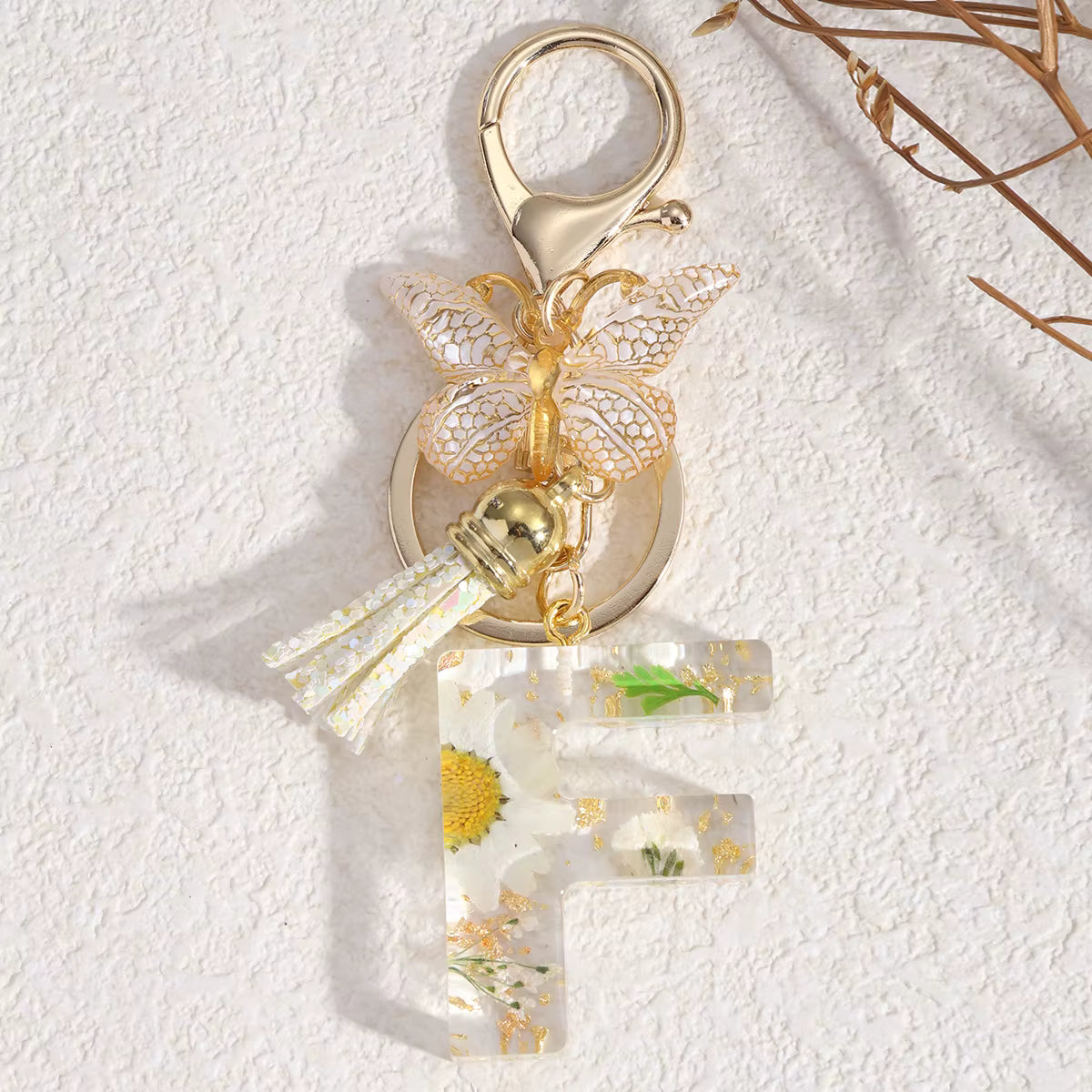 Llavero Flores Blancas - 🇪🇸 Family Epoxy 🇪🇸