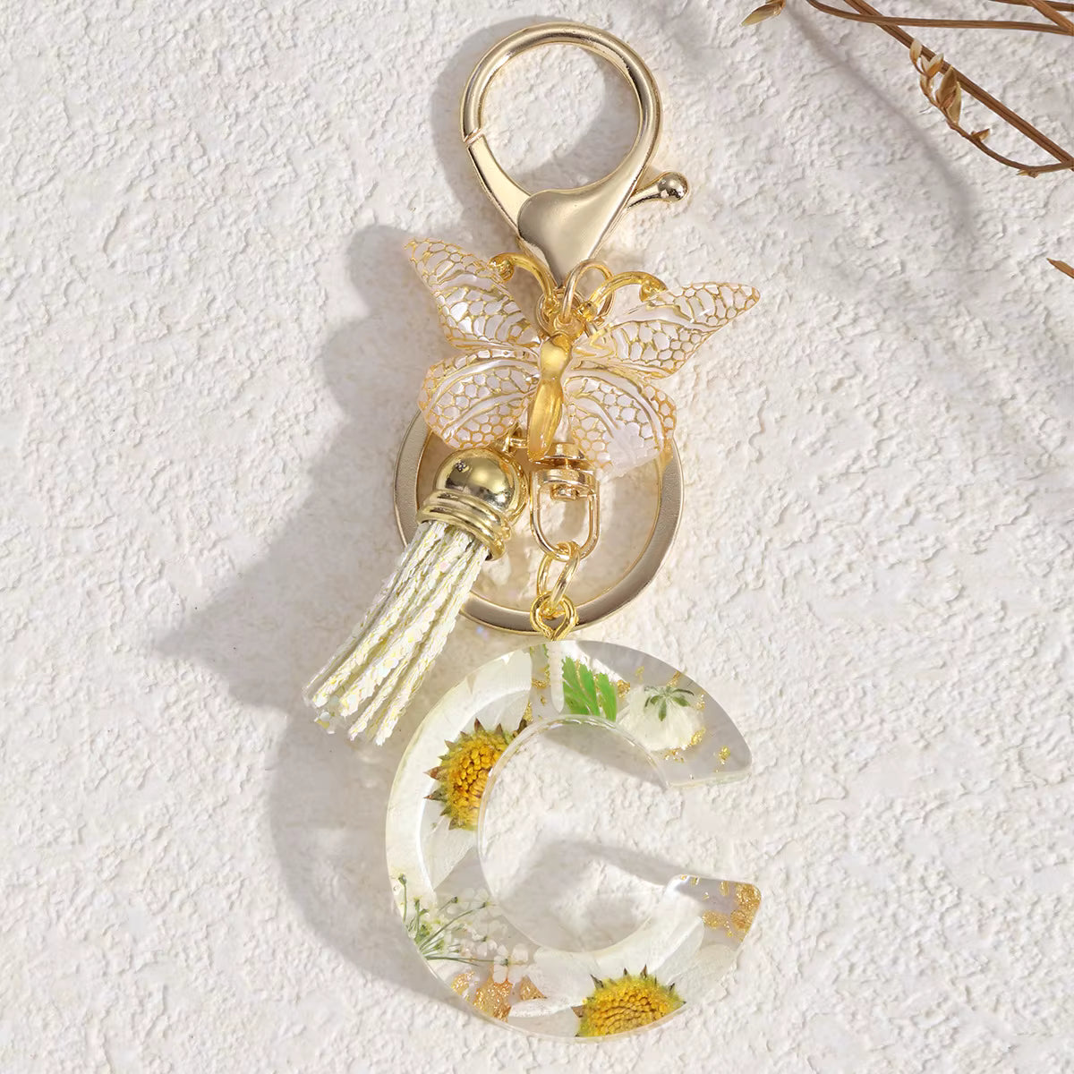 Llavero Flores Blancas - 🇪🇸 Family Epoxy 🇪🇸