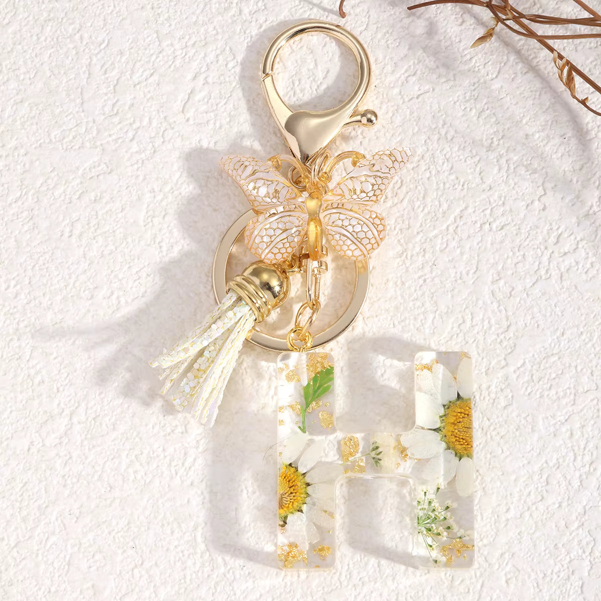 Llavero Flores Blancas - 🇪🇸 Family Epoxy 🇪🇸