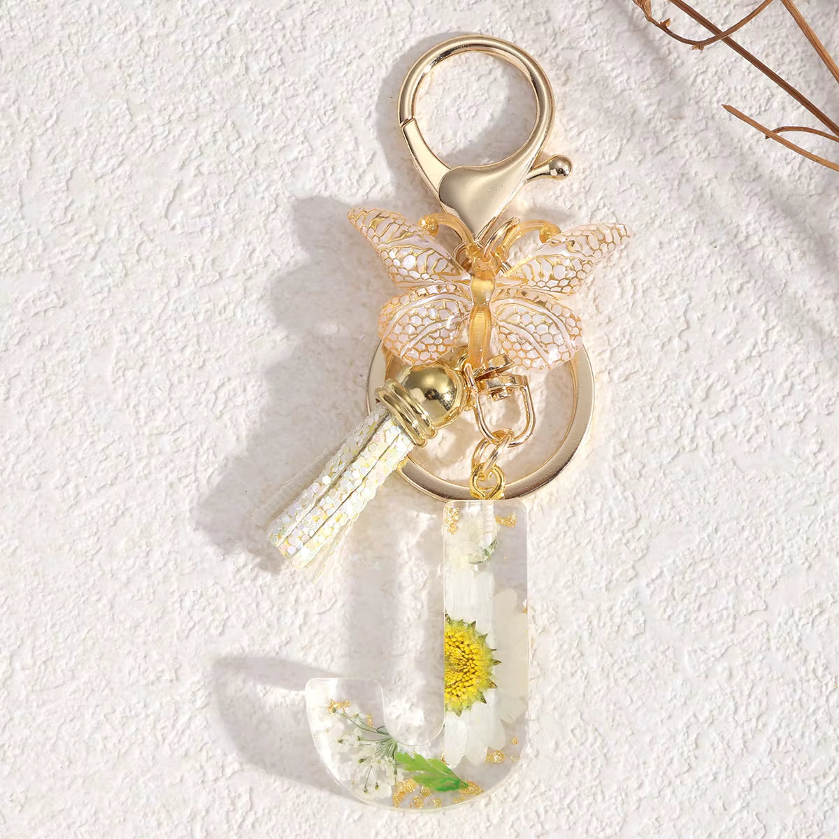 Llavero Flores Blancas - 🇪🇸 Family Epoxy 🇪🇸