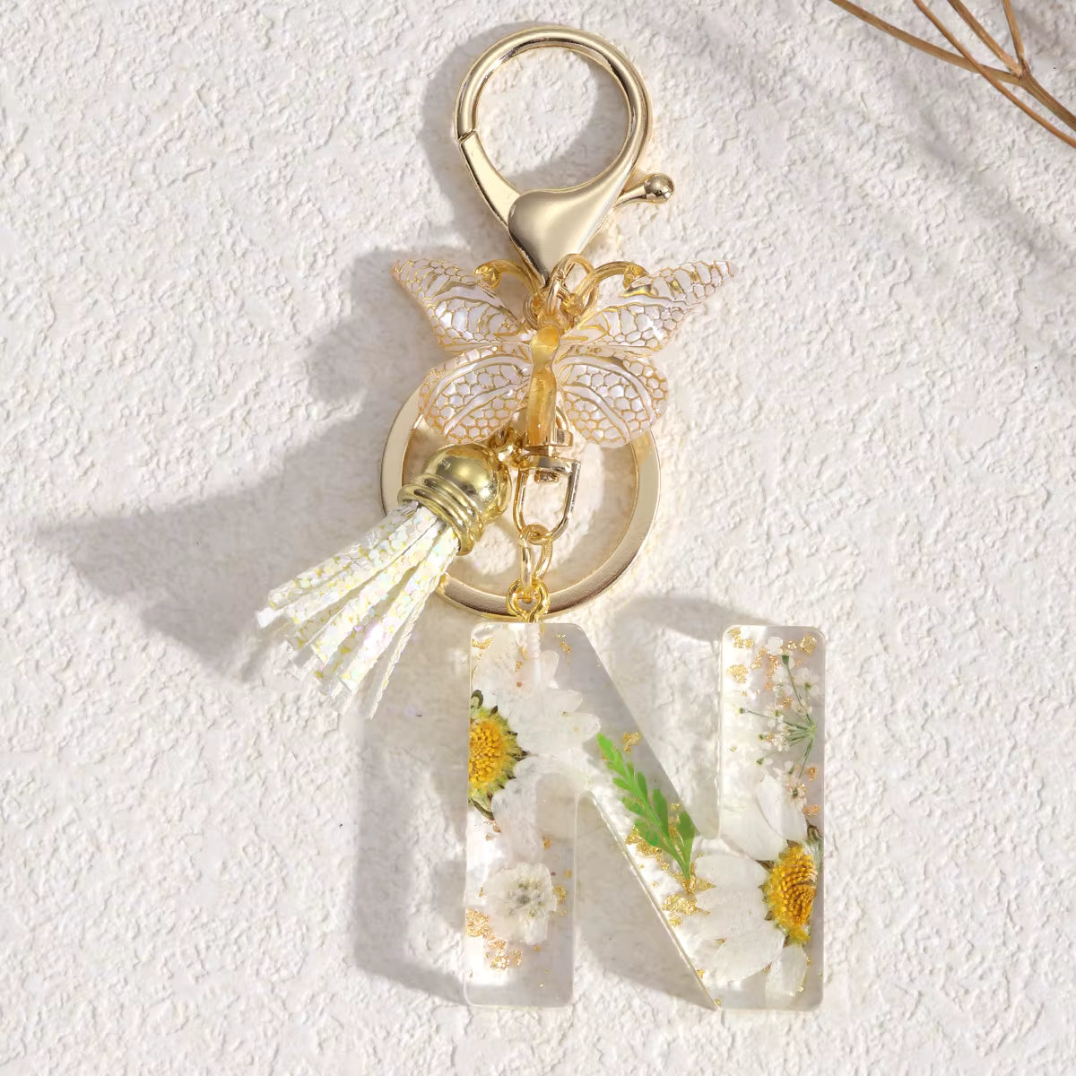 Llavero Flores Blancas - 🇪🇸 Family Epoxy 🇪🇸