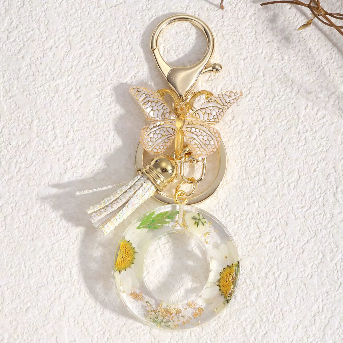 Llavero Flores Blancas - 🇪🇸 Family Epoxy 🇪🇸