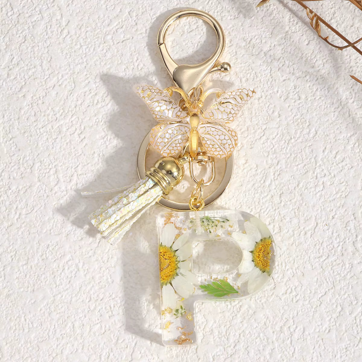 Llavero Flores Blancas - 🇪🇸 Family Epoxy 🇪🇸