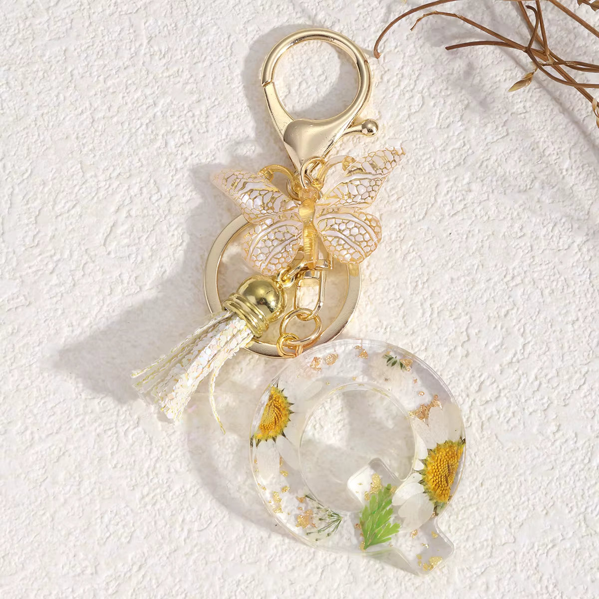 Llavero Flores Blancas - 🇪🇸 Family Epoxy 🇪🇸