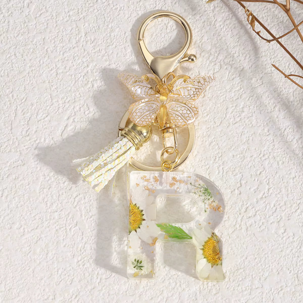 Llavero Flores Blancas - 🇪🇸 Family Epoxy 🇪🇸