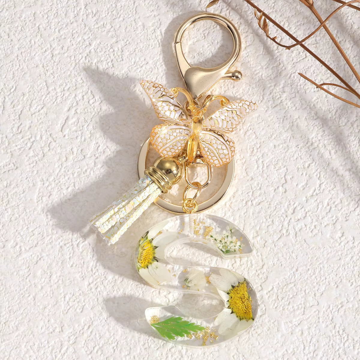 Llavero Flores Blancas - 🇪🇸 Family Epoxy 🇪🇸