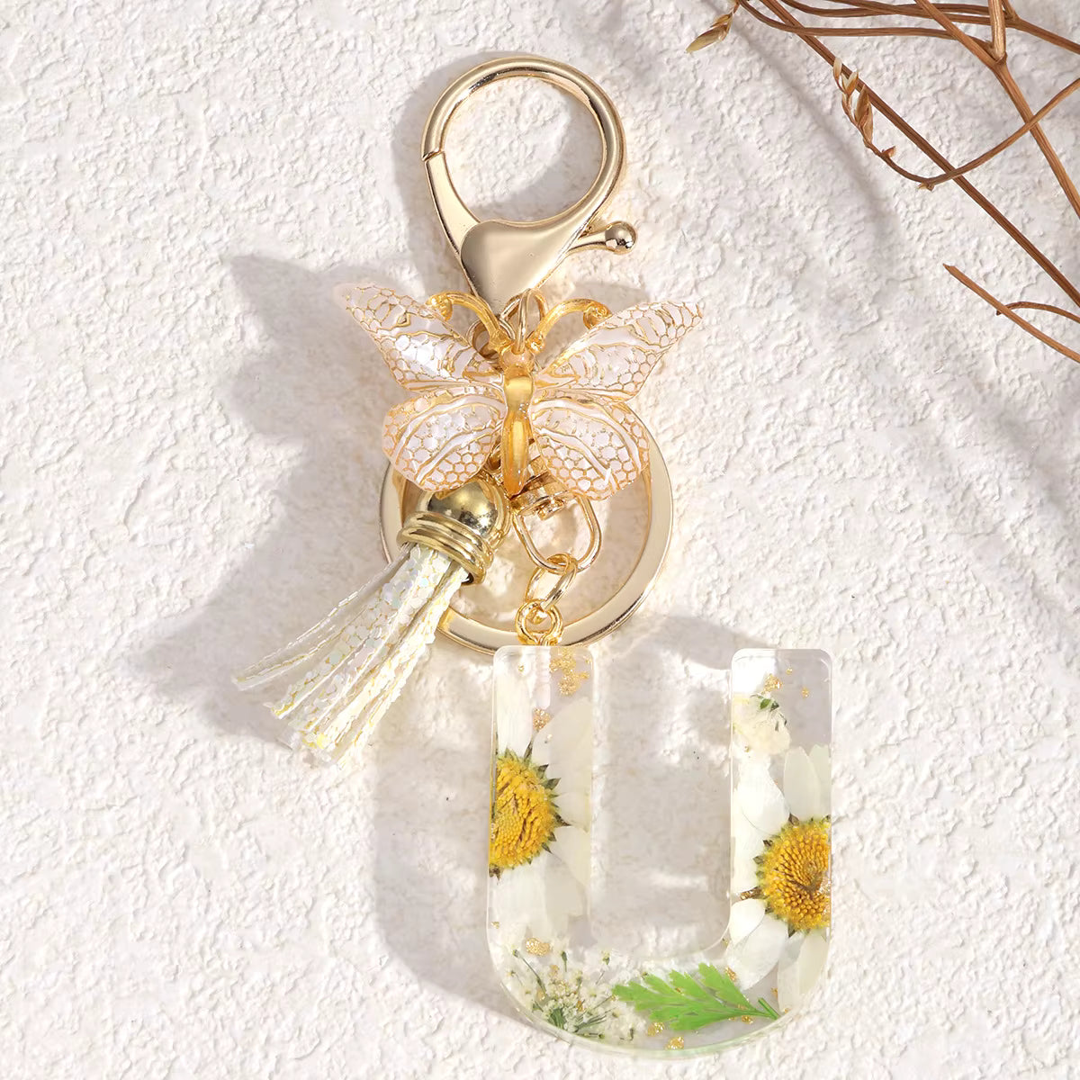 Llavero Flores Blancas - 🇪🇸 Family Epoxy 🇪🇸