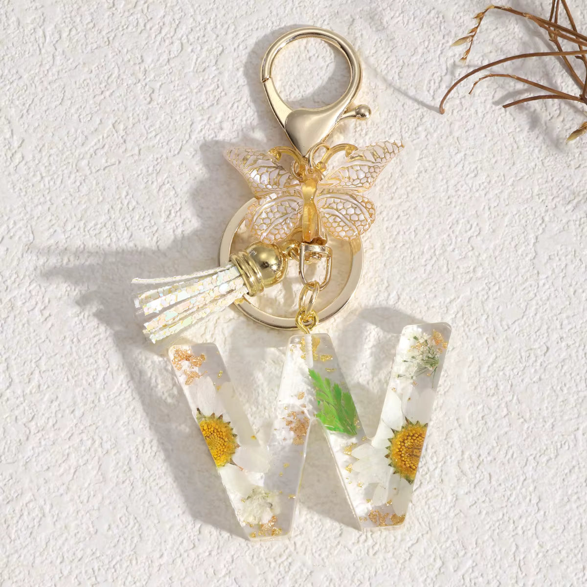 Llavero Flores Blancas - 🇪🇸 Family Epoxy 🇪🇸