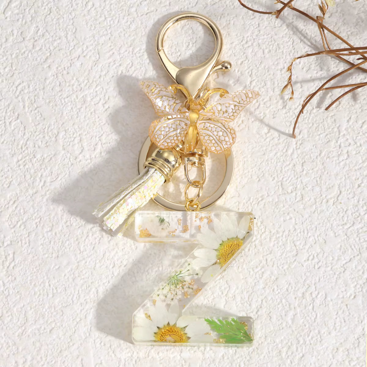 Llavero Flores Blancas - 🇪🇸 Family Epoxy 🇪🇸